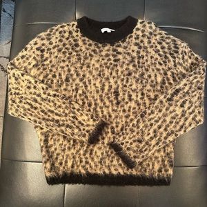 & Other Stories leopard print cozy sweater
